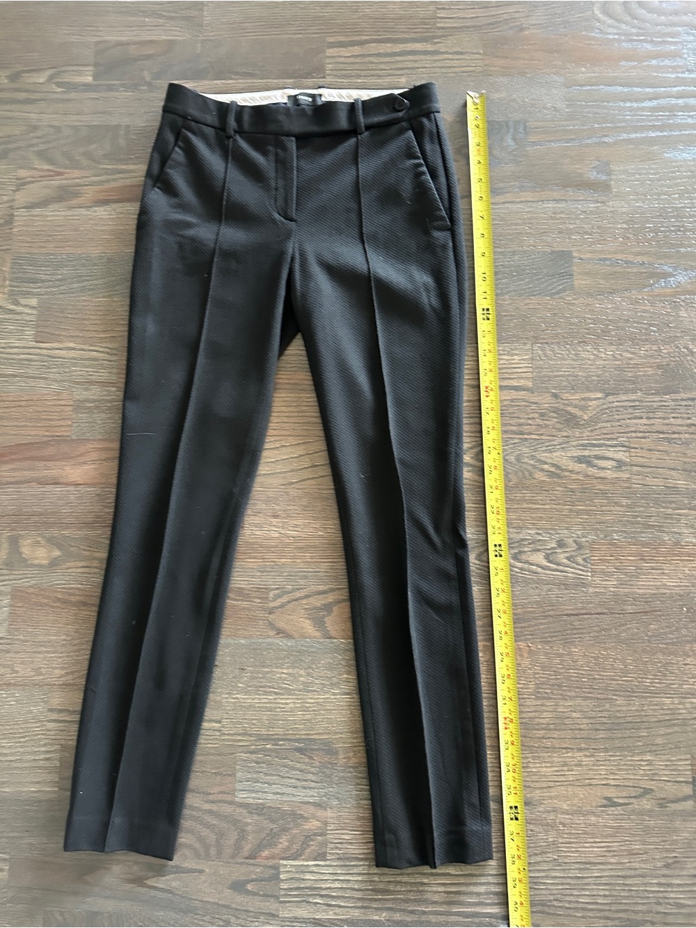 Theory Classic Black Tailored Women's Stetch Dress Pants w/Front Pleat - Picture 6 of 13